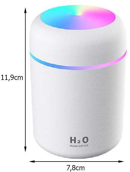 Oro drėkintuvas su aromaterapijos funkcija, 300 ml, USB