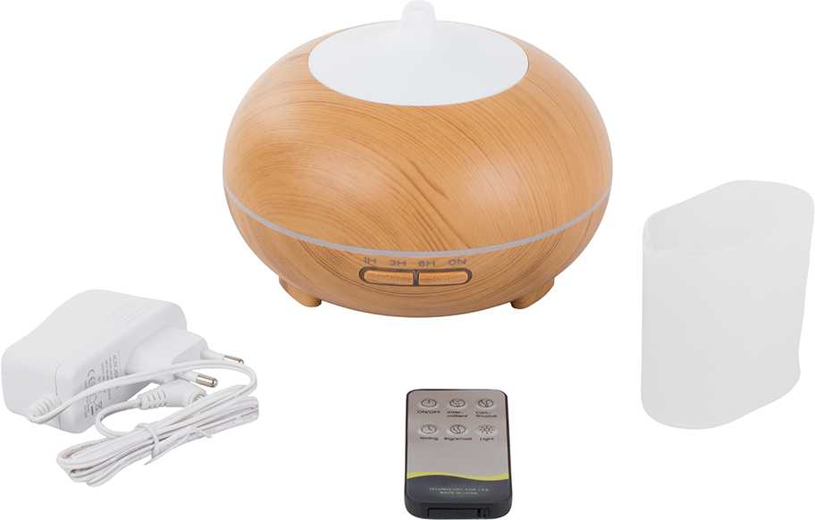 Oro drėkintuvas su aromaterapijos funkcija ir RGB apšvietimu