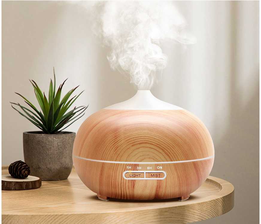 Oro drėkintuvas su aromaterapijos funkcija ir RGB apšvietimu