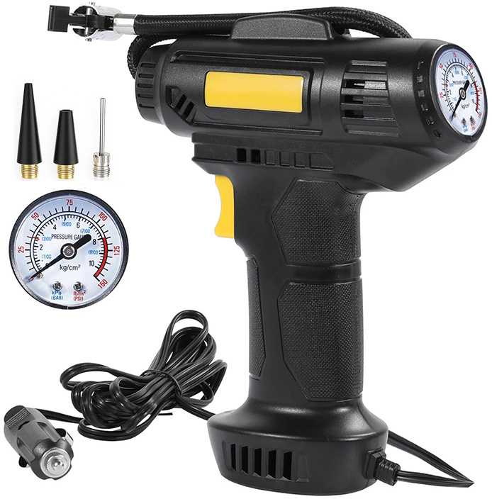 Oro kompresorius su LED apšvietimu 12V 150 PSI