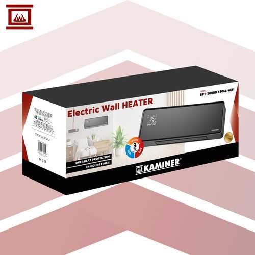 Kaminer „Zelvion Fireplaces 26399“ oro užuolaidų šildytuvas