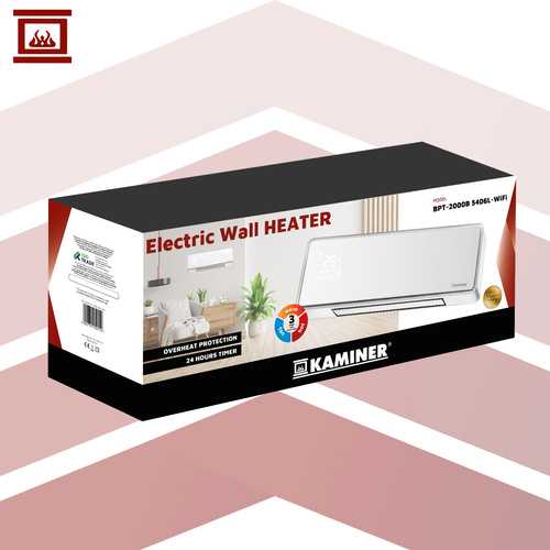 Kaminer „Zelvion Fireplaces 26398“ oro užuolaidų šildytuvas