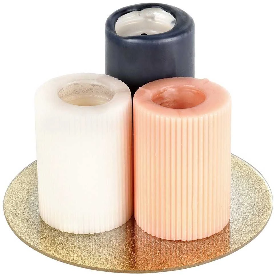 Home Styling Collection Dekoteller Stiklinė Dekoratyvinė Plokštė su Blizgučiais 20 cm