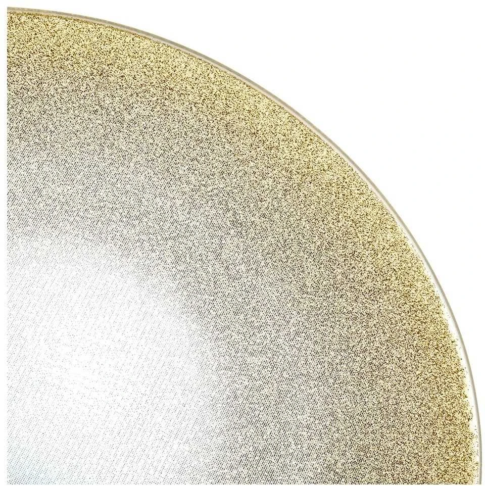 Home Styling Collection Dekoteller Stiklinė Dekoratyvinė Plokštė su Blizgučiais 20 cm