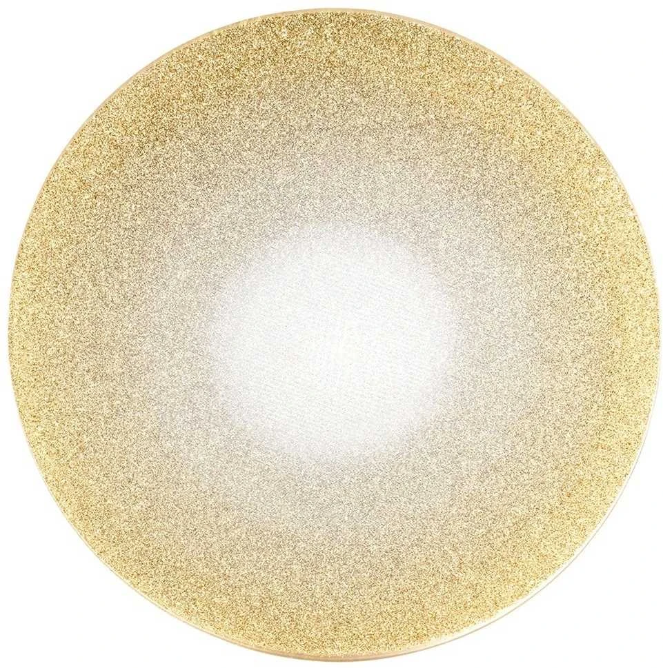 Home Styling Collection Dekoteller Stiklinė Dekoratyvinė Plokštė su Blizgučiais 20 cm