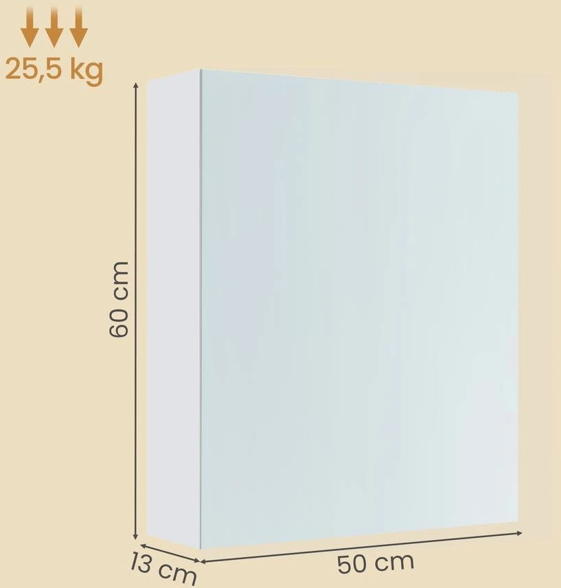 Songmics Pakabinama spintelė 13 x 50 x 60 cm