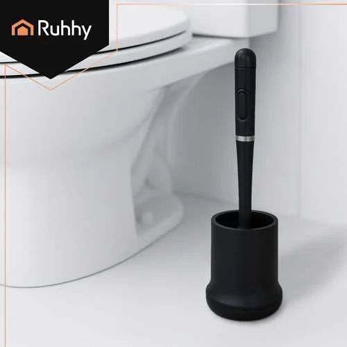 Silicone bathroom brush juodas Ruhhy 25882