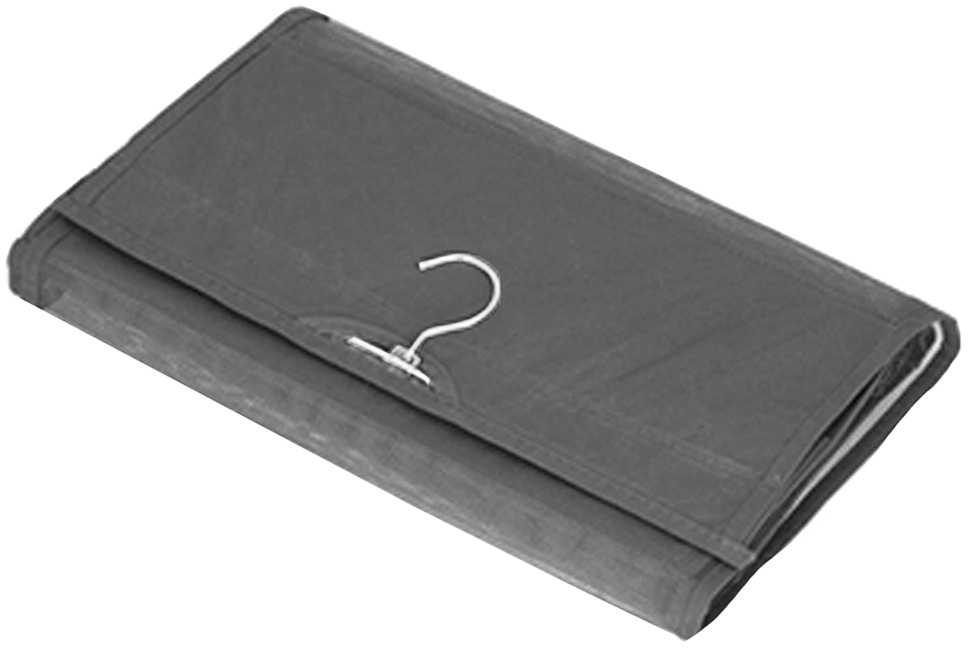 Pakabinamas pilkas drabužių ir aksesuarų organizatorius, 100x34 cm