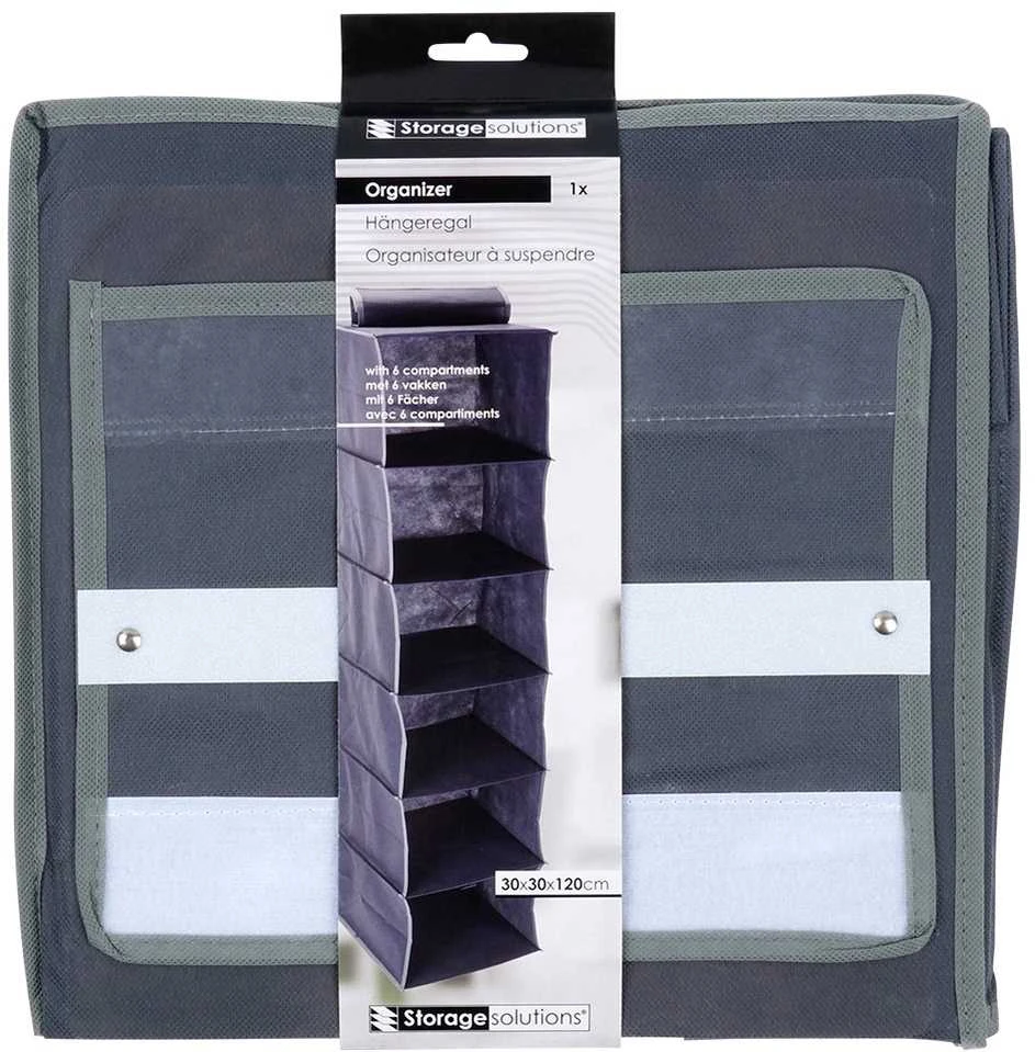 Storage Solutions Kabantys Organizatorius 6 Lentynėlėmis Spintoje