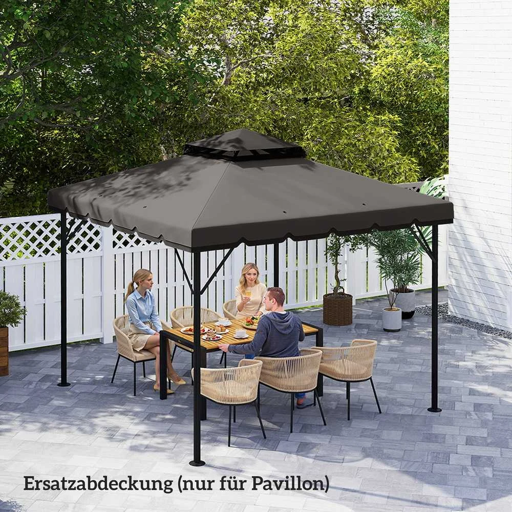 Pakaitinis pavėsinės stogas 3 x 3 m