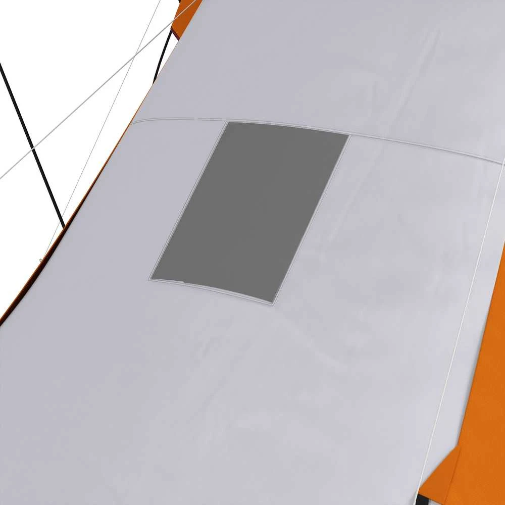 Palapinė pilka ir oranžinė 4–6 vietų
