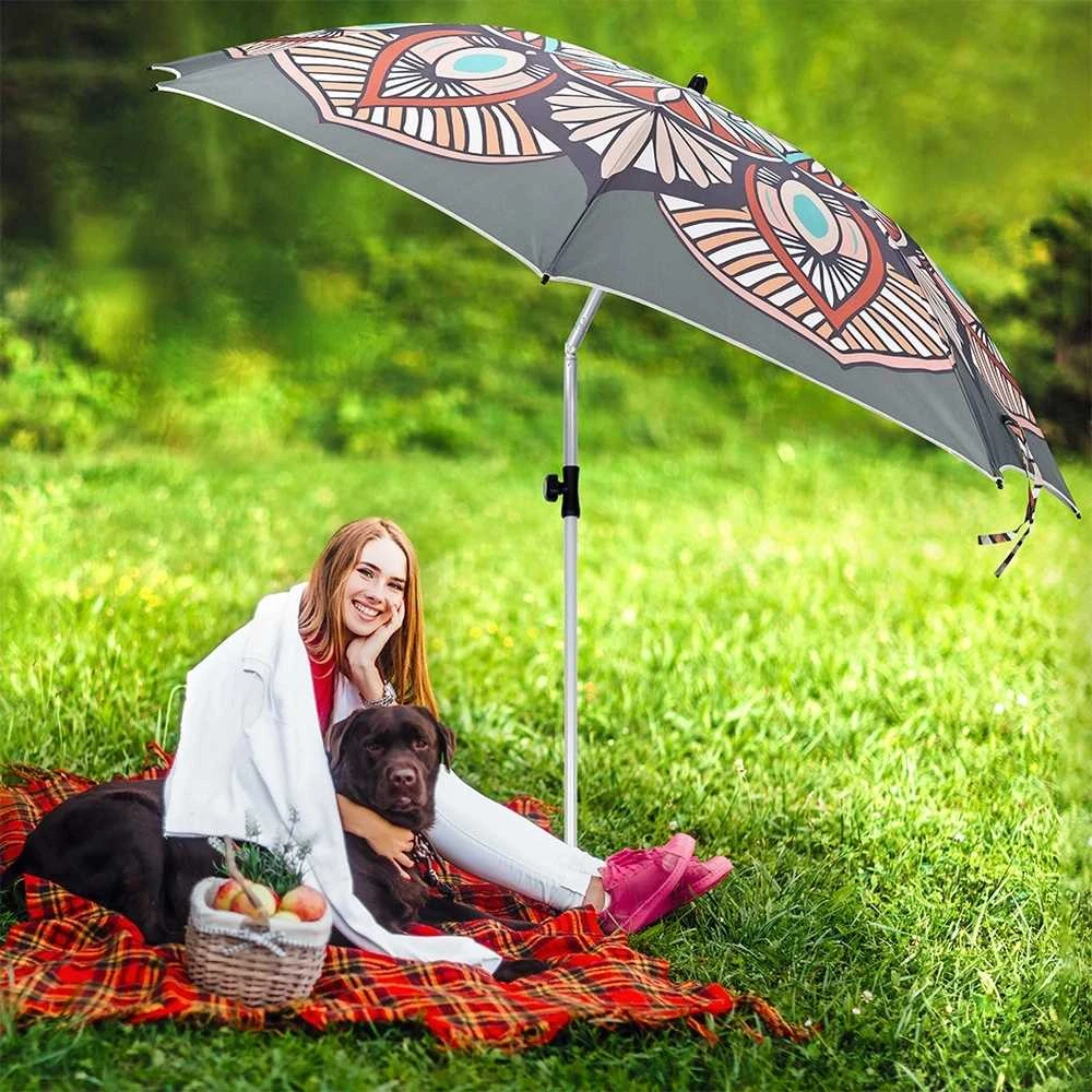 ProGarden Tuin Paplūdimio Parasol 180 cm - Reguliuojamas - Lauko