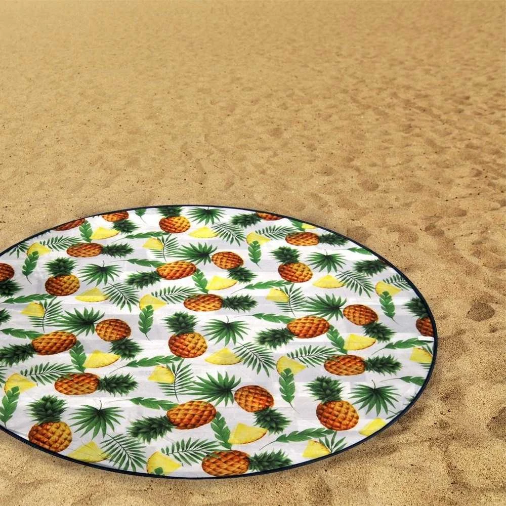 ProBeach Paplūdimio kilimėlis Apvalus 138 cm Lengvas ir sulankstomas