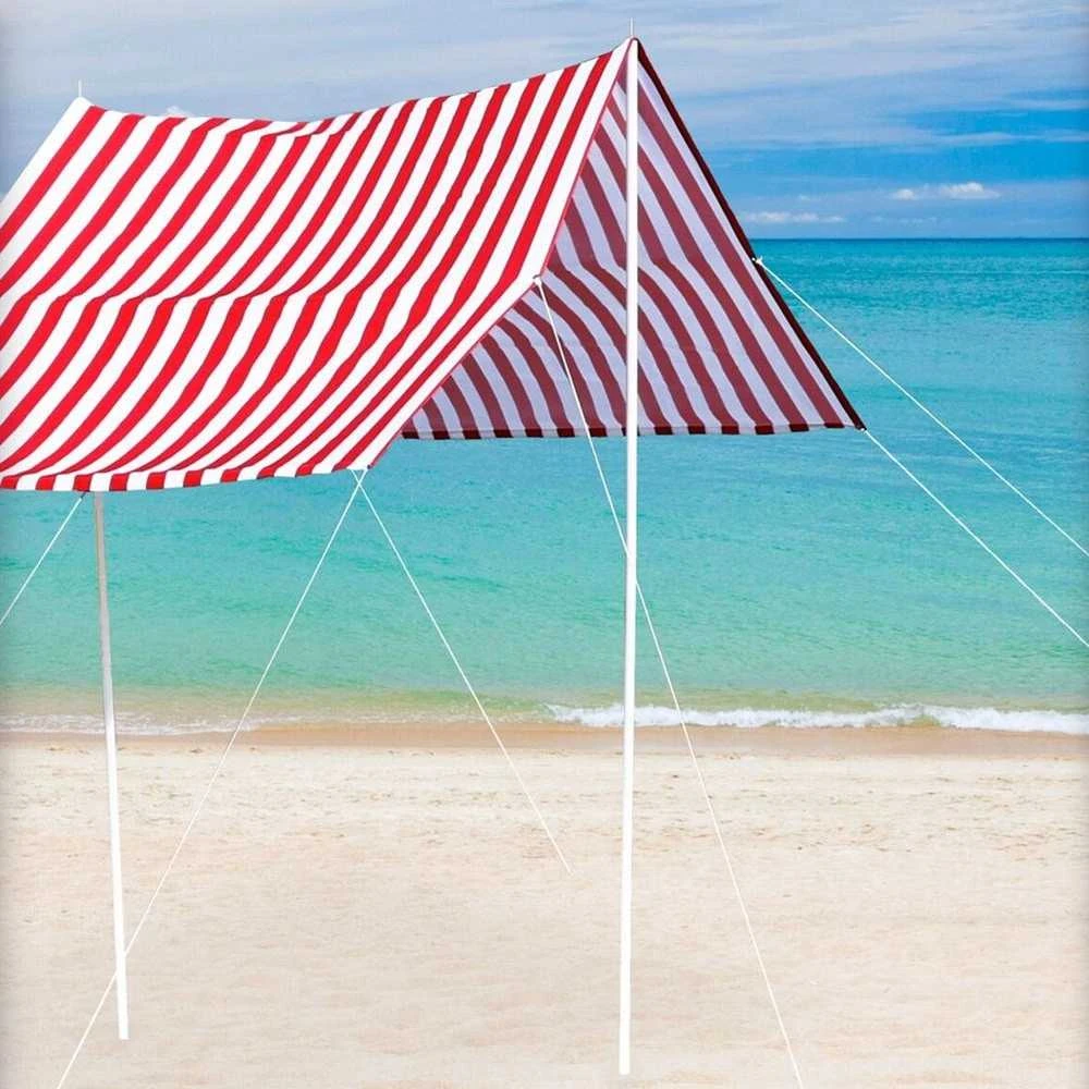 ProBeach Dvigubas paplūdimio skėtis 165x297x170 cm