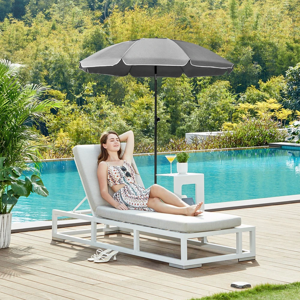 Songmics Skėčiai Ø 200 cm sulankstomi