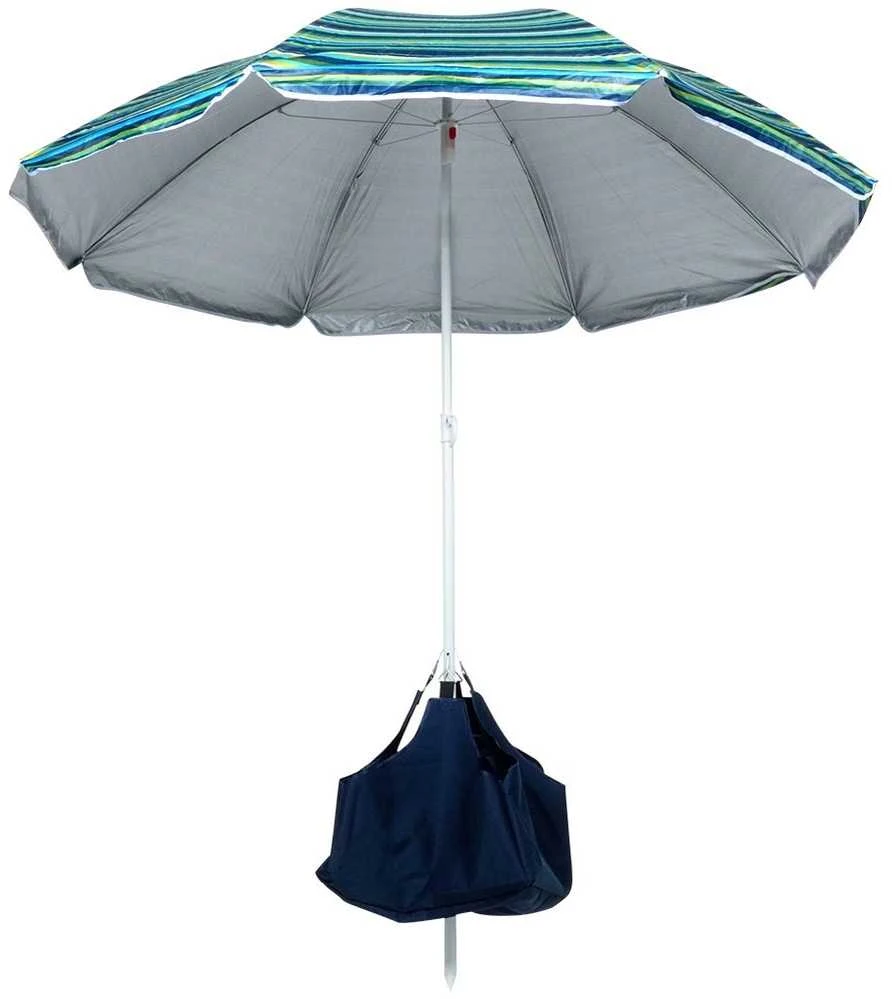 Paplūdimio skėtis Vilde su pagrindu, 147 cm