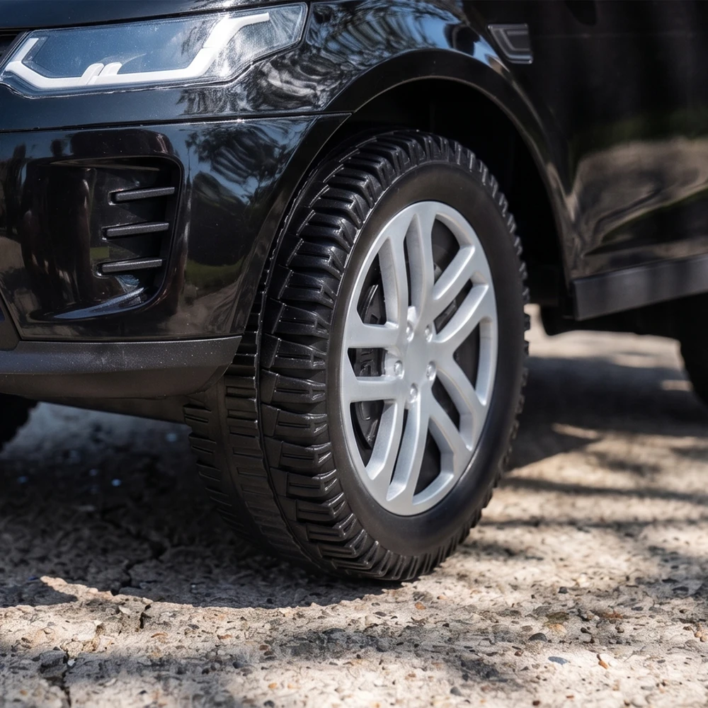 Paspiriama mašinėlė „Land Rover Discovery“ su garsais, juoda, 65,5 × 28 × 42 cm