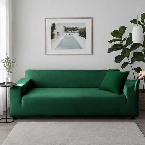 Sofa cover 190-230cm dark žalias Ruhhy 26183