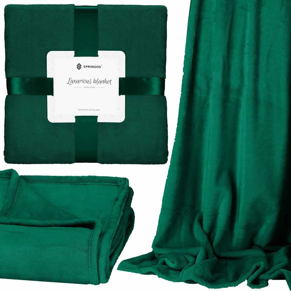 Pledas Springos 200x220 cm žalias poliesteris