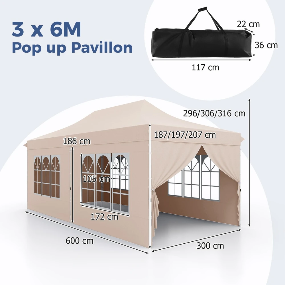 Pavėsinė 3 x 6 m