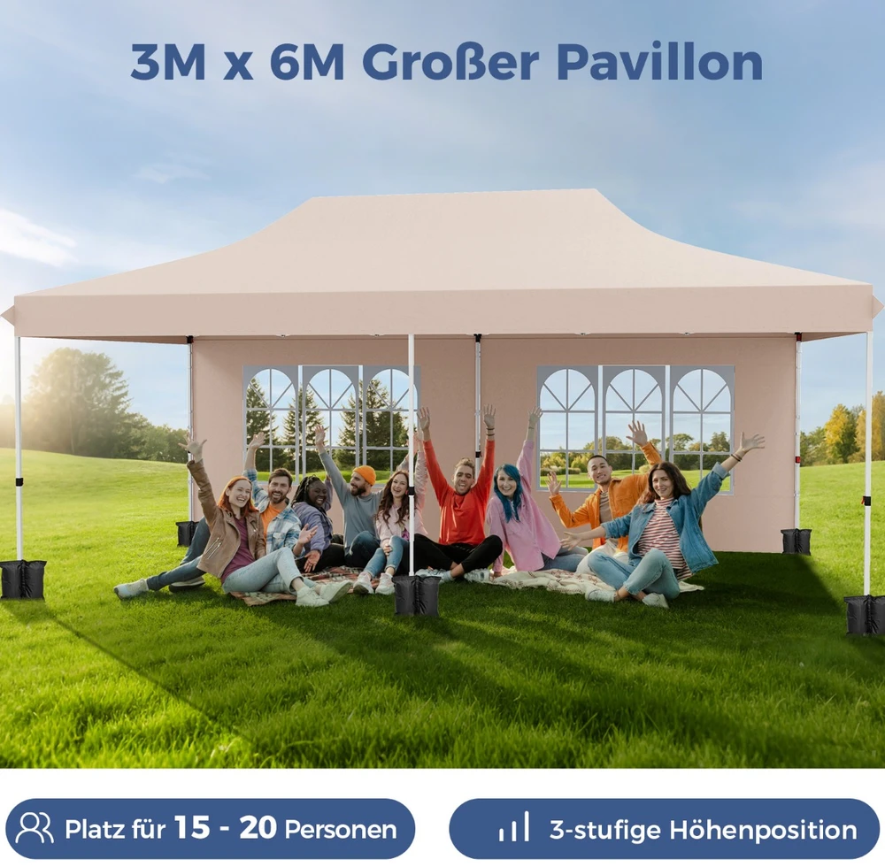 Pavėsinė 3 x 6 m