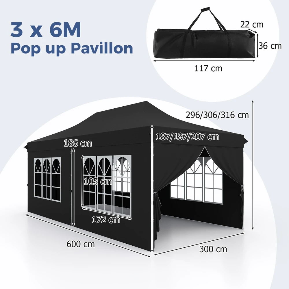 Pavėsinė 3 x 6 m