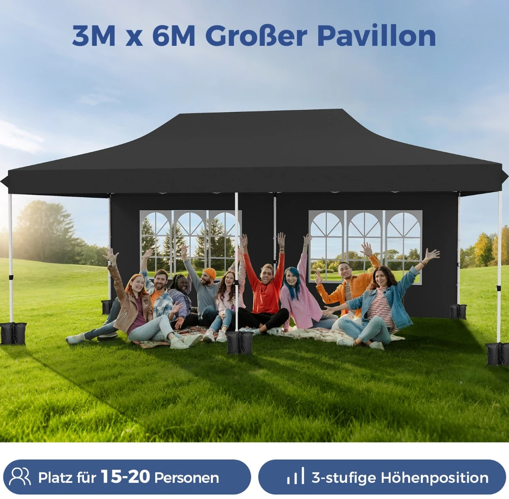 Pavėsinė 3 x 6 m