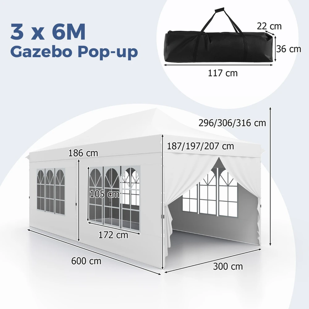 Pavėsinė 3 x 6 m