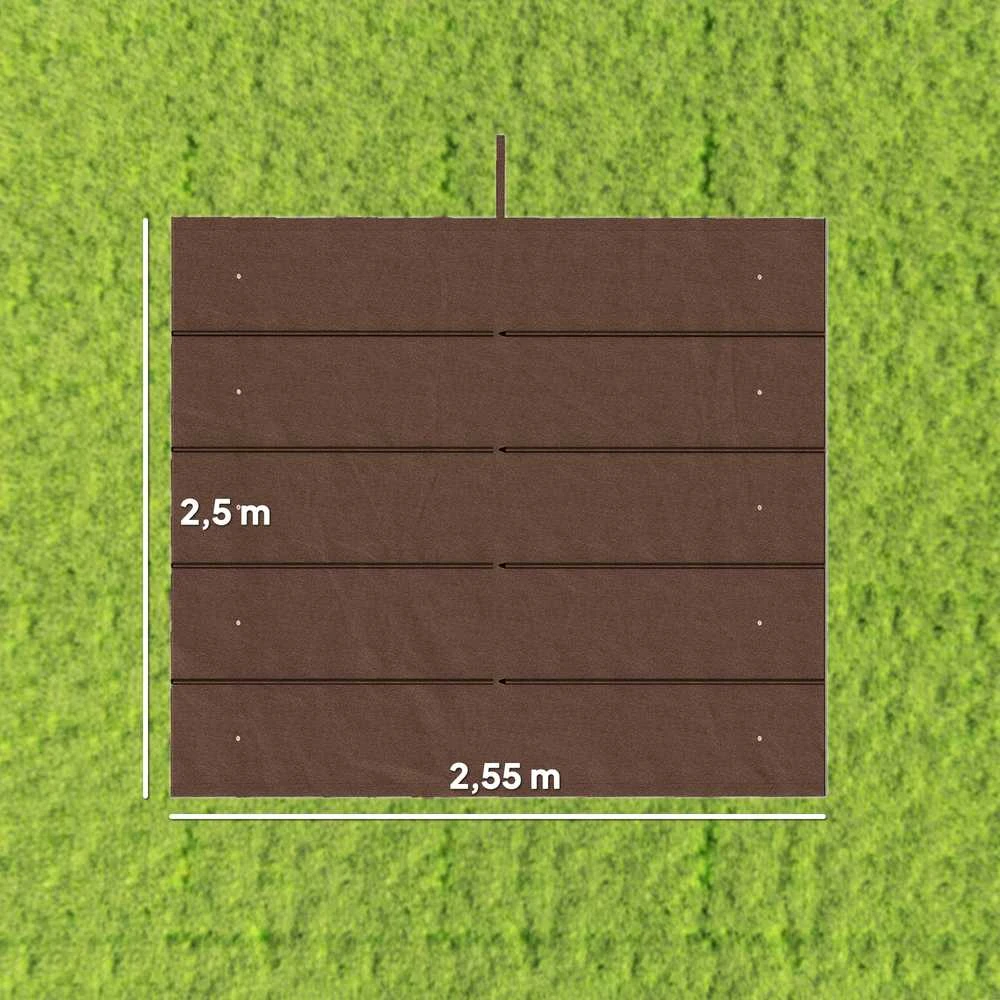Pavėsinės stogas 250 × 255 cm