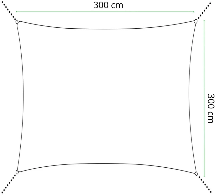 Springos Pavėsio burė 3 x 3 m