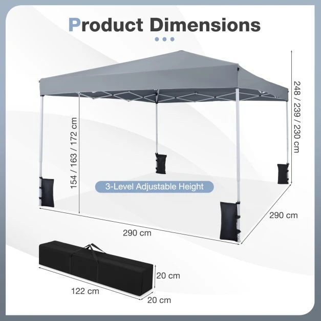 Paviljonas 3 x 3 m