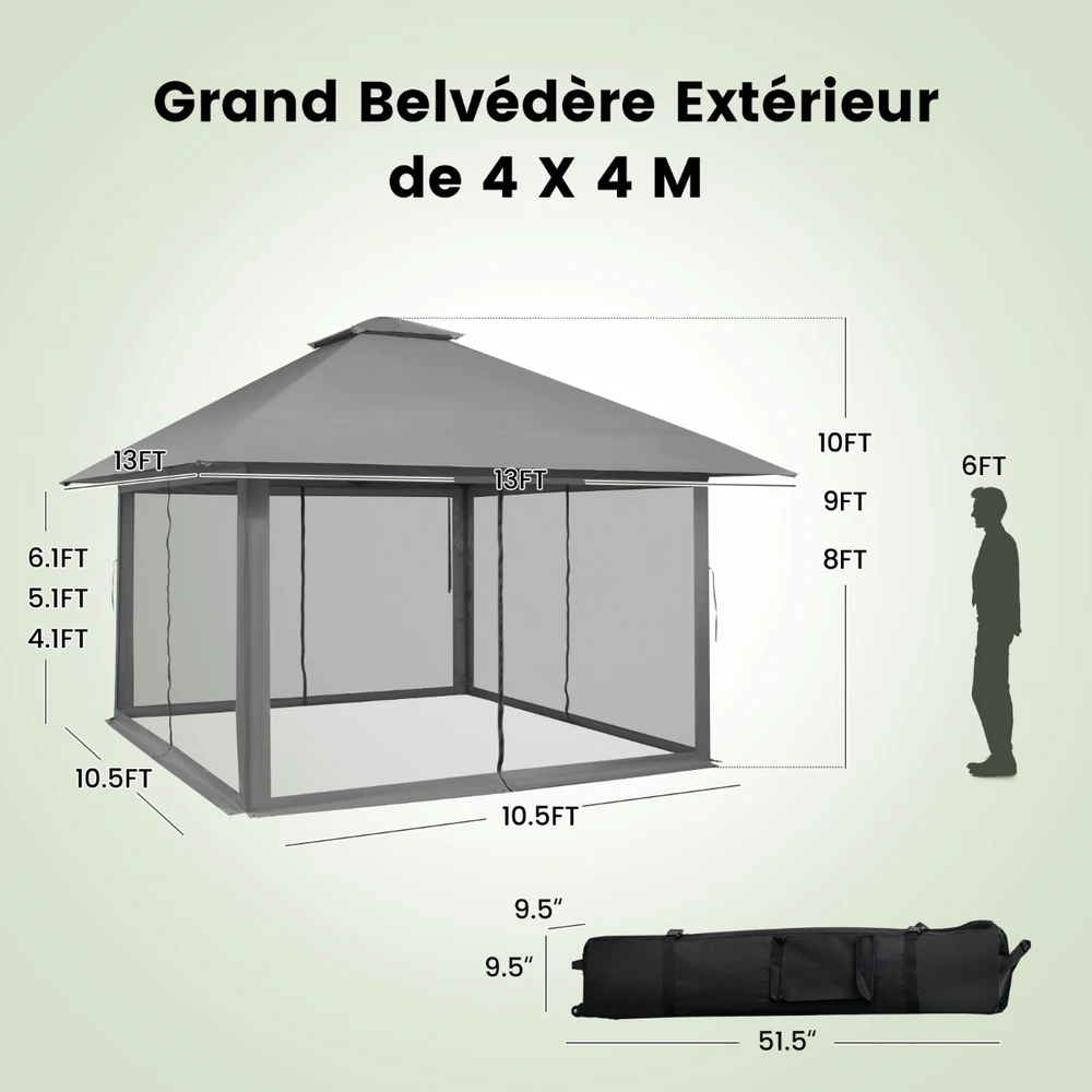 Paviljonas 4 x 4 m
