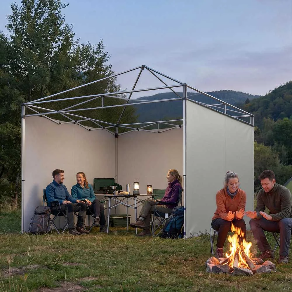Paviljono šoninės sienelės 3 x 3 m 3 vnt.