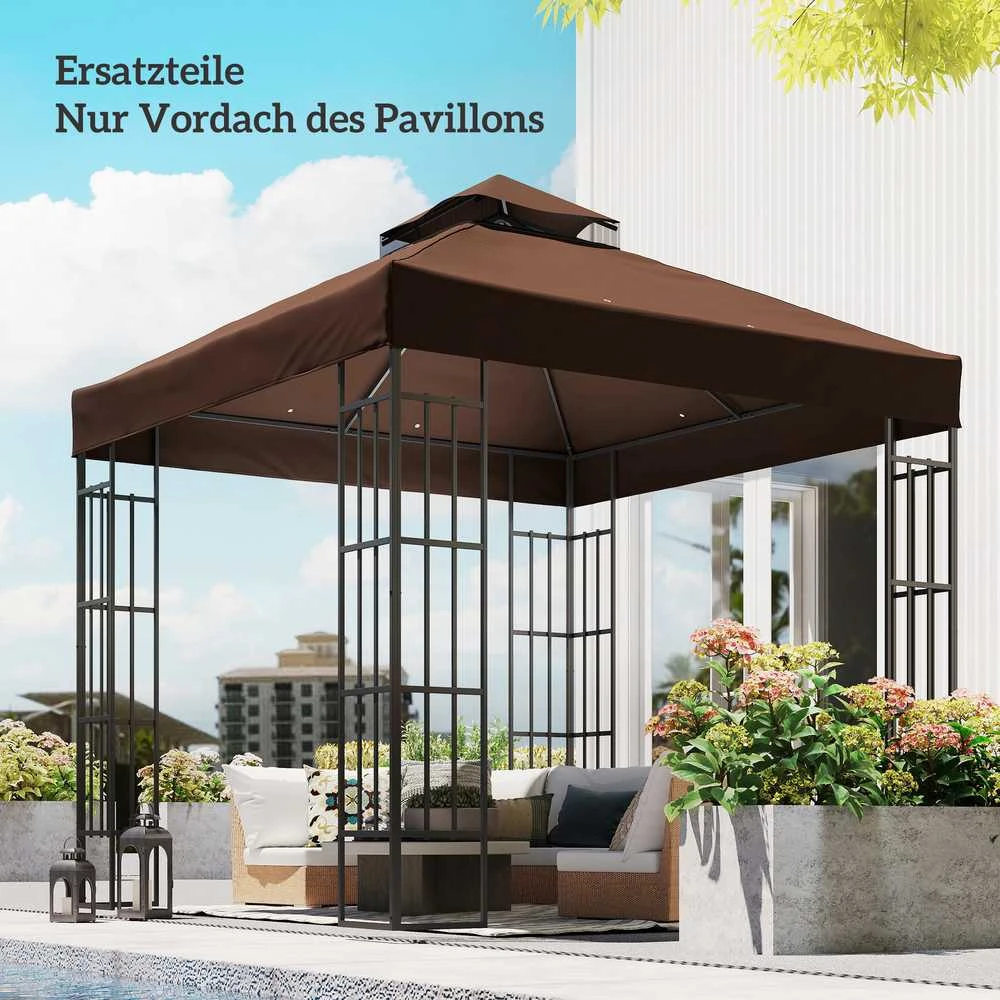 Paviljono stogas 300 × 300 cm