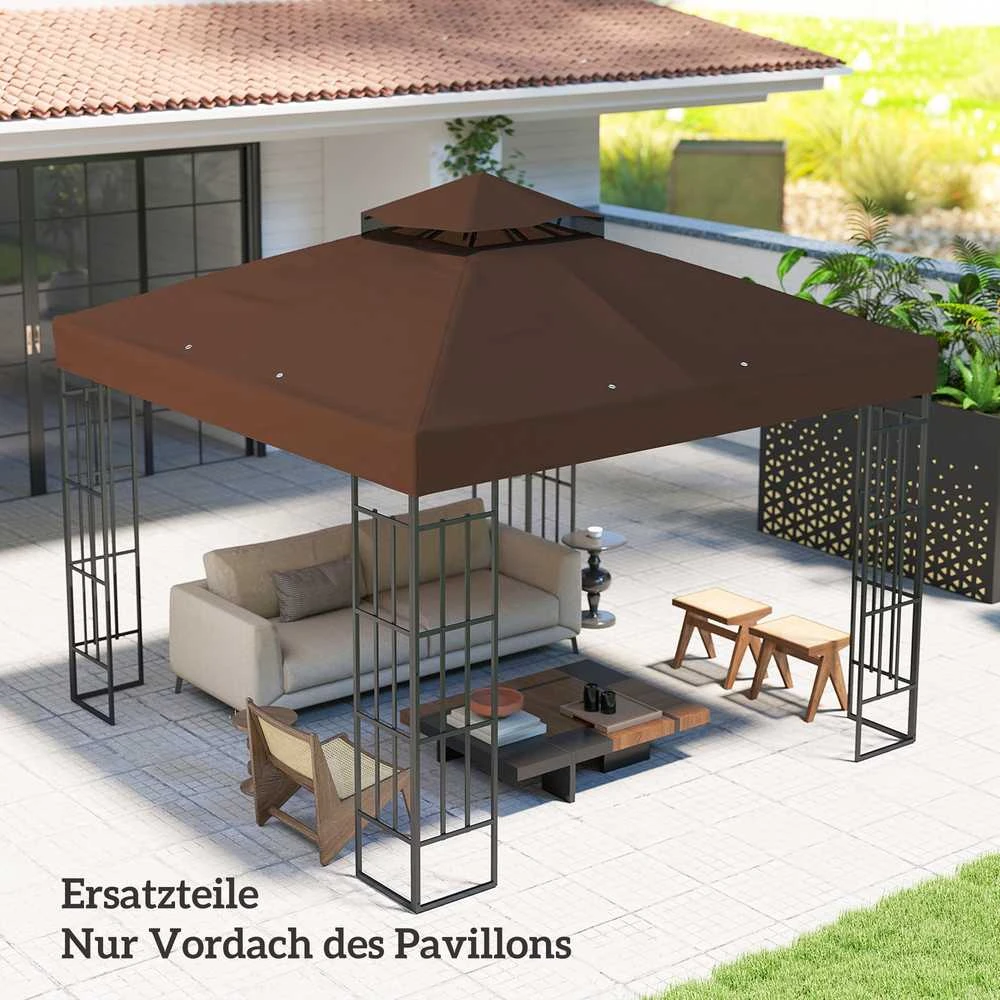 Paviljono stogas 300 × 300 cm