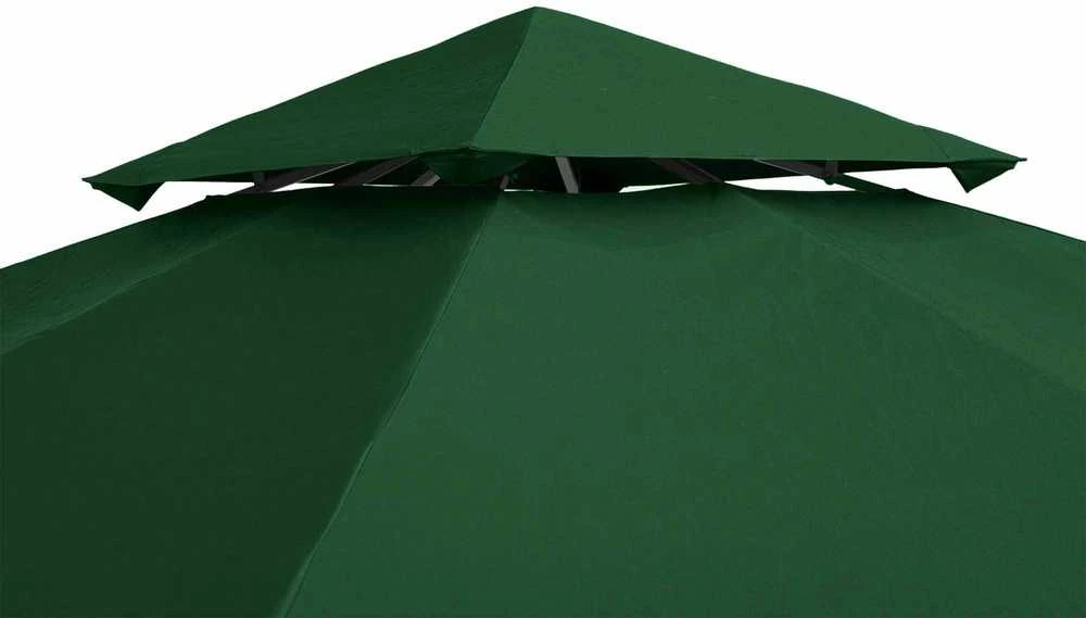 Outsunny Paviljono stogo pakaitalas, poliesteris 3x3m, anglies pilka spalva, atsparus vandeniui, skirtas metaliniam ir sodo paviljono rėmui