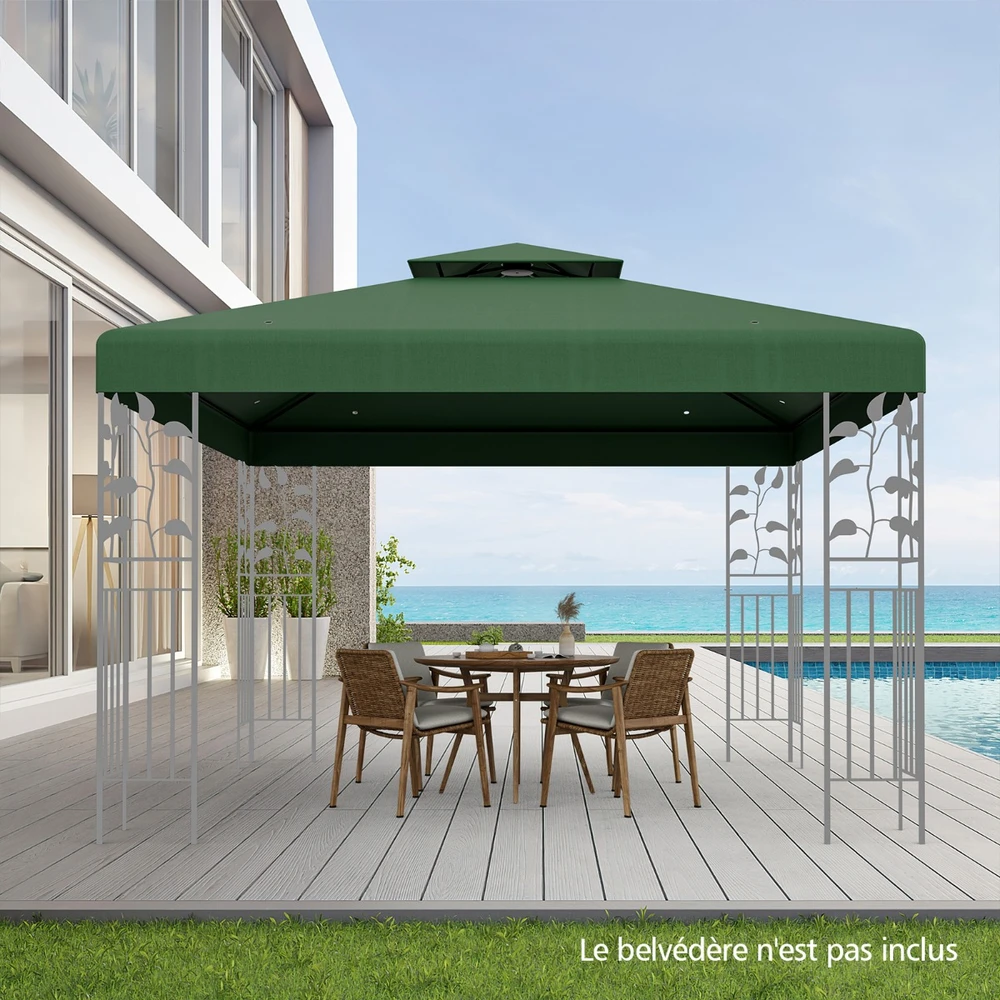 Paviljono stogo uždangalas 300 x 300 cm