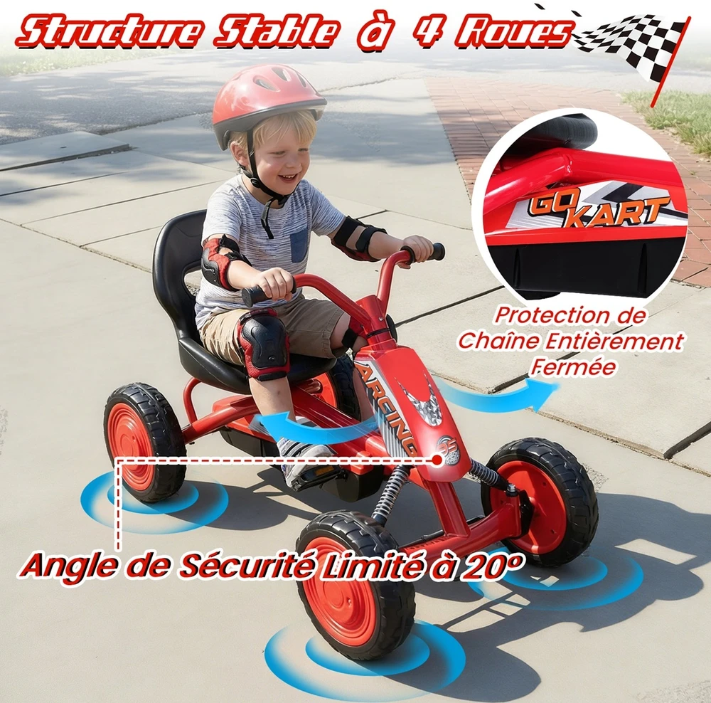 Pedalinis kartas raudonas