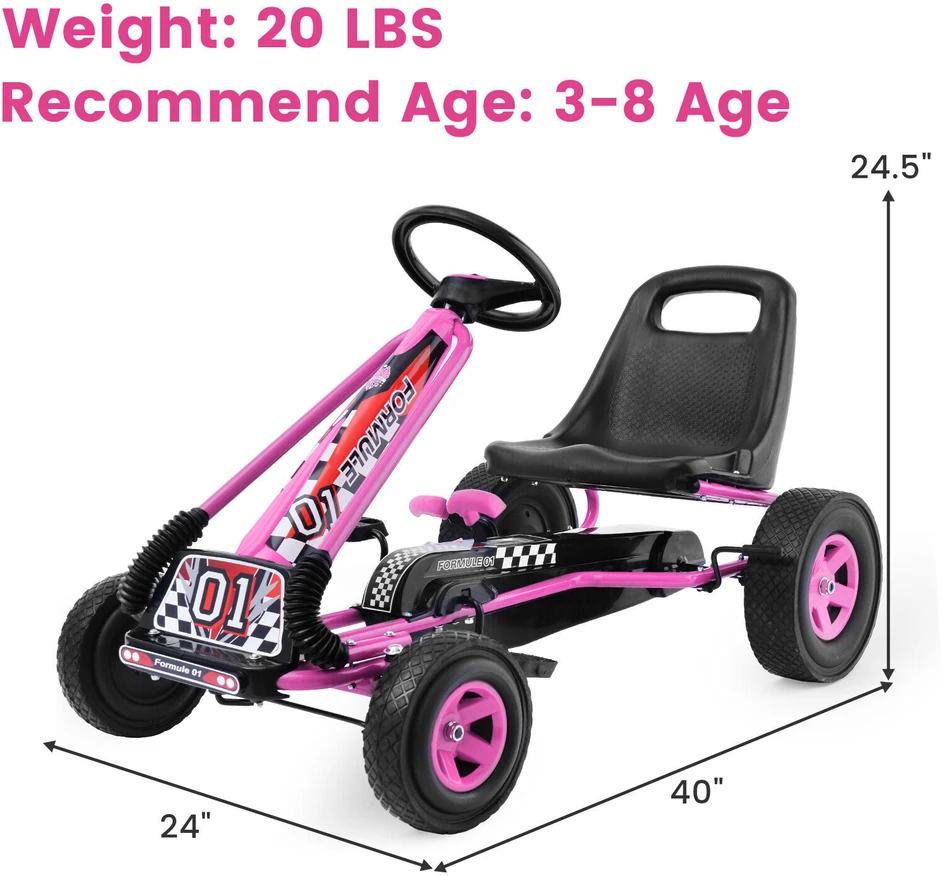 Pedalinis kartingas 105.4 x 58.9 x 62.0 cm