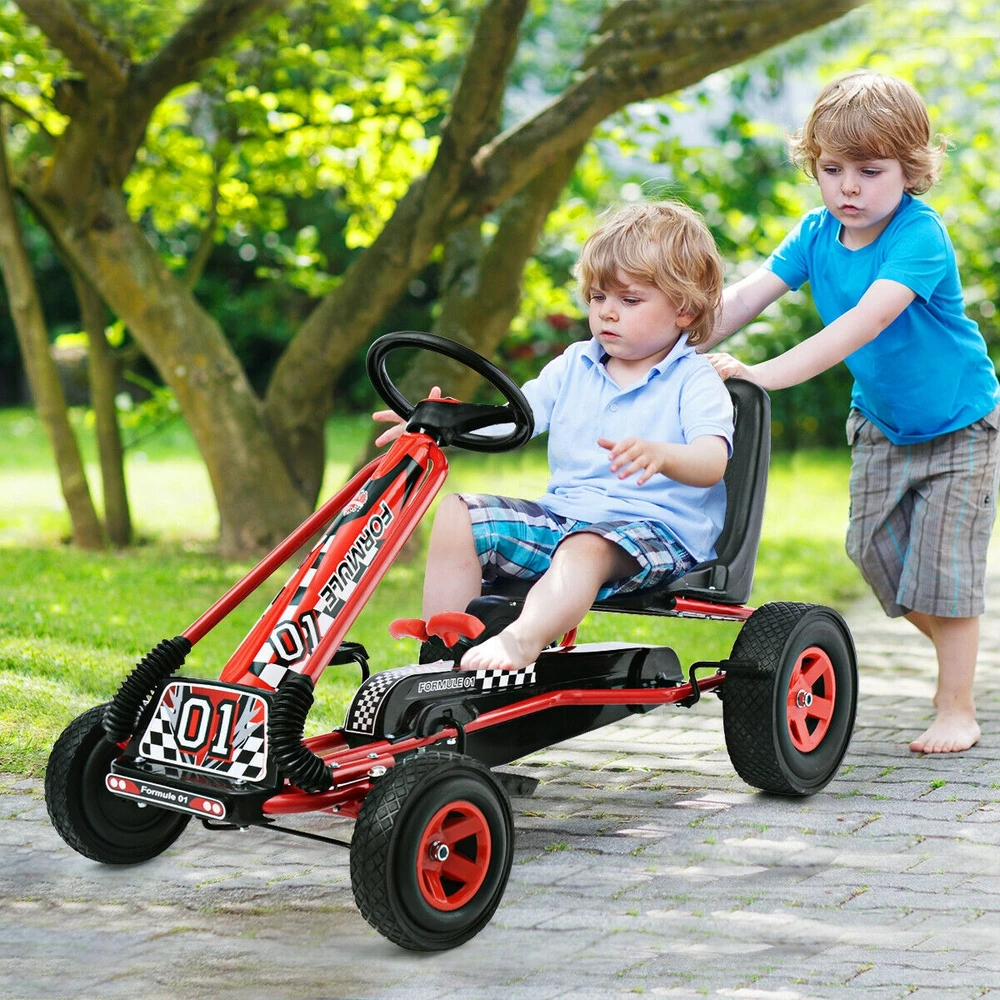 Pedalinis kartingas Raudonas