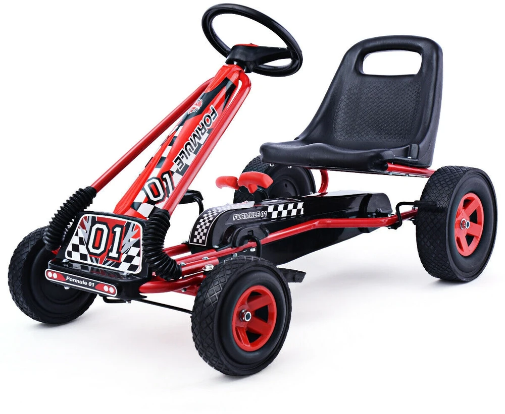 Pedalinis kartingas Raudonas