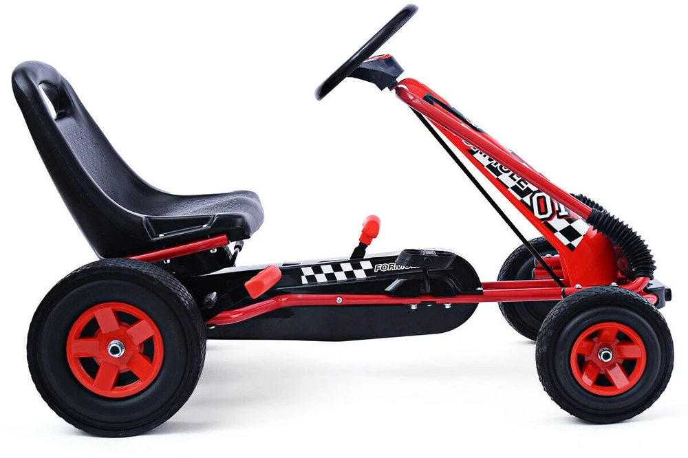 Pedalinis kartingas Raudonas