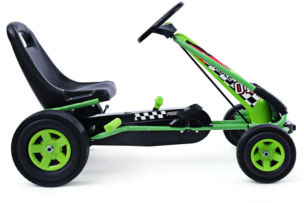 Pedalinis kartingas žalias