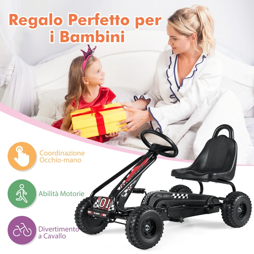 Pedalinis keturratis juodas