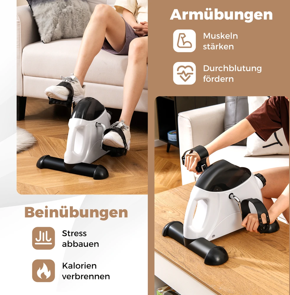 Pedalinis treniruoklis baltas