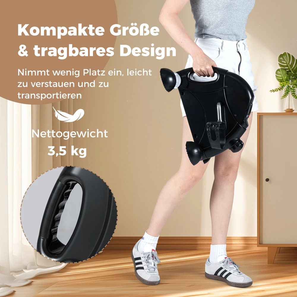 Pedalinis treniruoklis juodas
