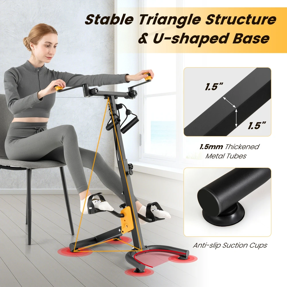 Pedalinis treniruoklis juodas–geltonas