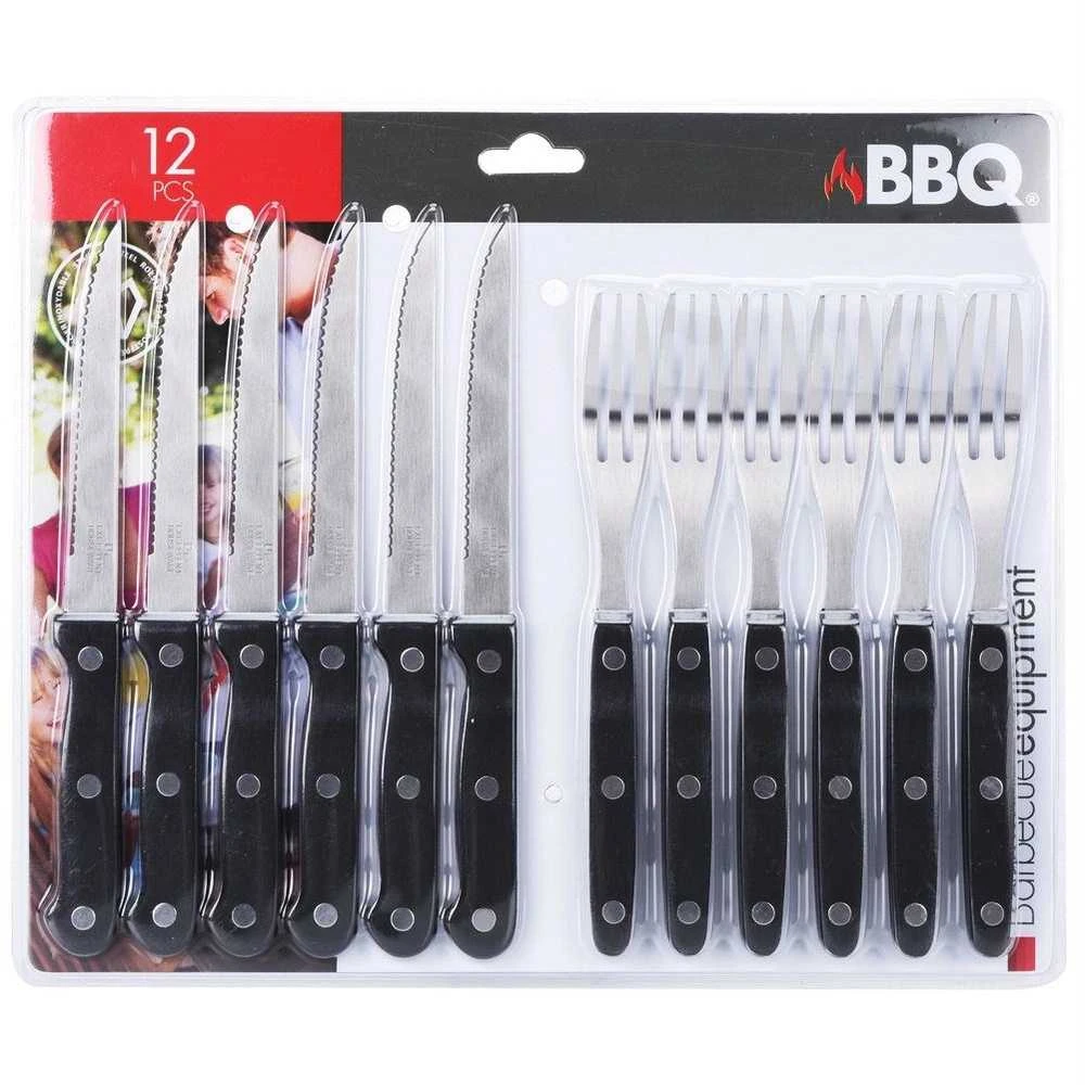 Bbq Line Kepsnių stalo įrankių rinkinys plieninė 12 vnt.