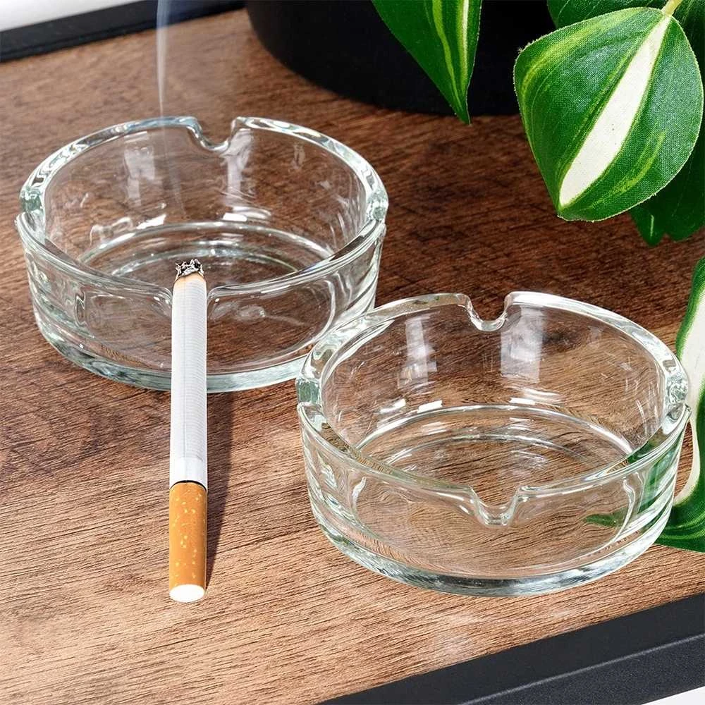 Vilde Stikliniai Ashtreiai 8 cm 2 vnt - Vidaus ir Lauko Naudojimui