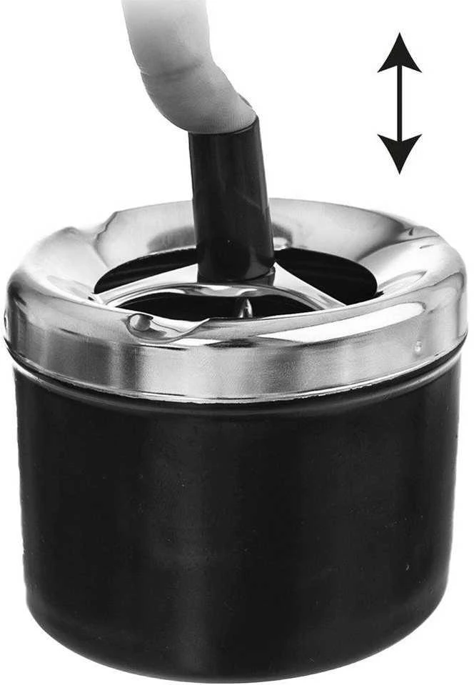 Orion Metalinė Uždara Peleninė 9,5 cm Juoda
